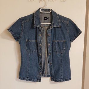 Vintage Gap Denim Button Up Shirt